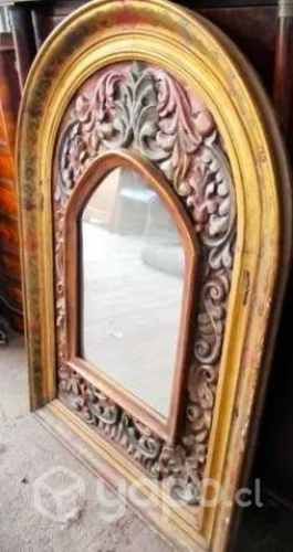 Encantador antiguo espejo Italiano hecho a mano