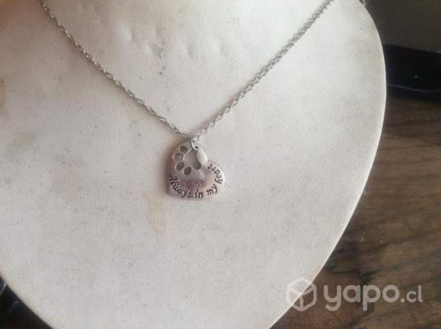 Collar con colgante Siempre en mi corazón