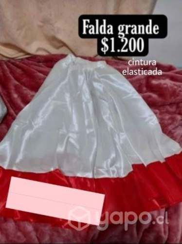 Falda para bailes del colegio