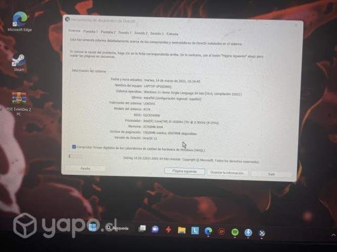 Notebook lenovo gaming ideapad3