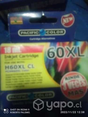 Tintas hp 60xl y 75xl colores alternativas de alta