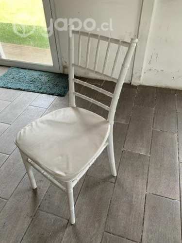 Silla resina blanca