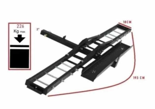 Porta Moto Acero Enganche Americano, Nuevo