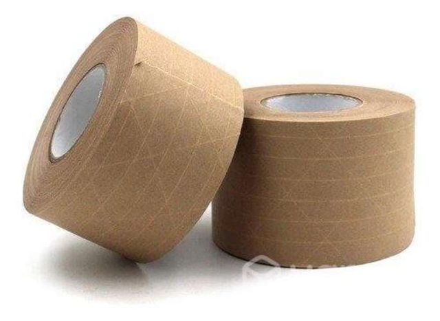 Pack 6 Cintas Papel Kraft Engomado Embalaje Reforz