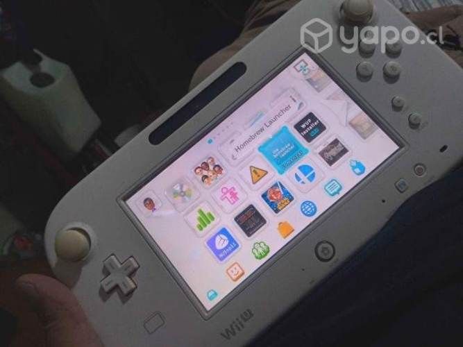 Wii u desbloqueada con juegos y mandos