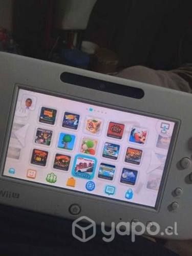 Wii u desbloqueada con juegos y mandos