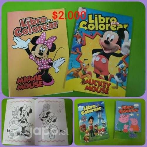 Libros para pintar, variados diseños