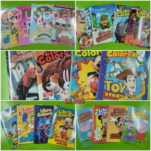 Libros para pintar, variados diseños