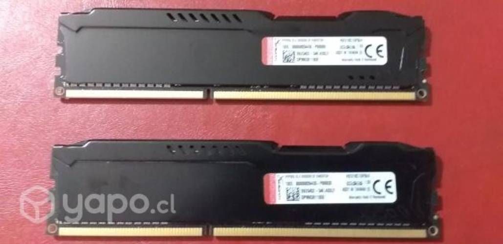 Memoria RAM DDR3, 1x8GB, 2x4GB HyperX Fury HX318C1