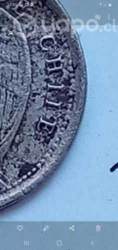 Moneda chilena año 1925 chiie