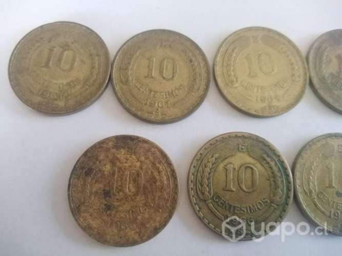 Monedas de 1o Centesimas