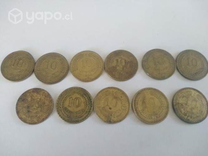 Monedas de 1o Centesimas