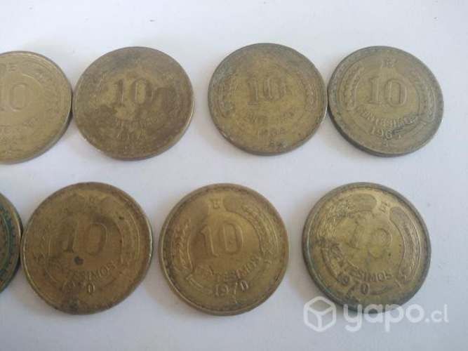 Monedas de 1o Centesimas
