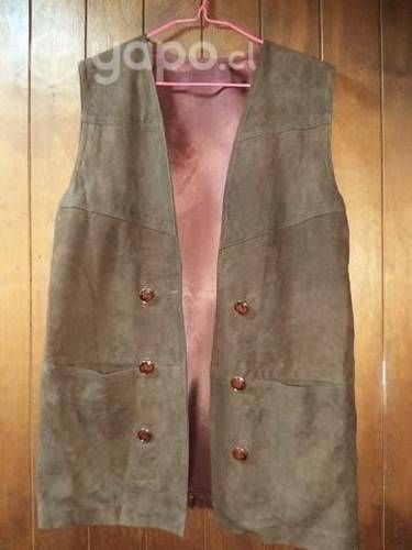 Lindo Chaleco de Cuero /gamuza