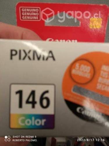 Tinta canon 146 color original usado