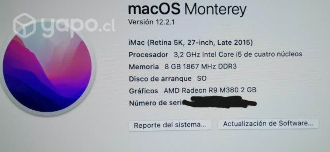 IMac 5k 27 Late 2015 1T 8GB RAM