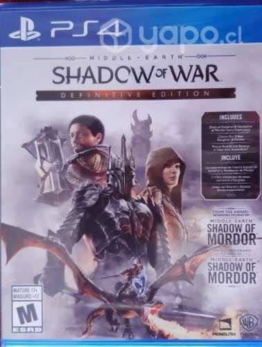 Middle Earth Shadow of War Definitive Edition PS4