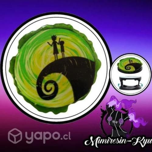 Popsocket Rick & Morty de resina. Mimiresinkyu