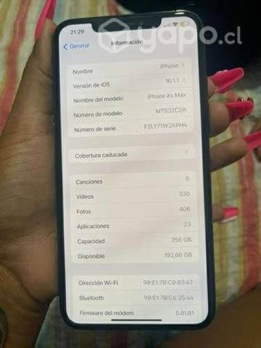 IPhone XS Max 256 GB