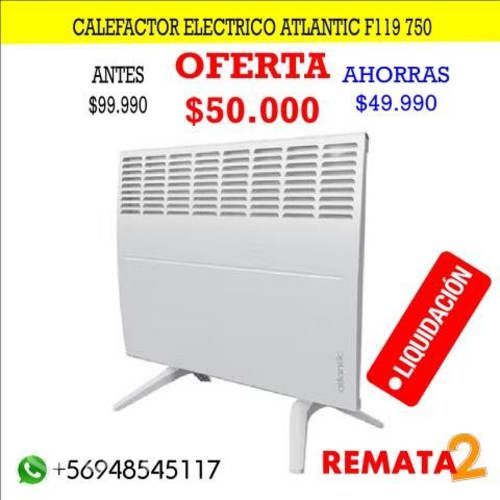 Calefactor electrico atlantic f119 750