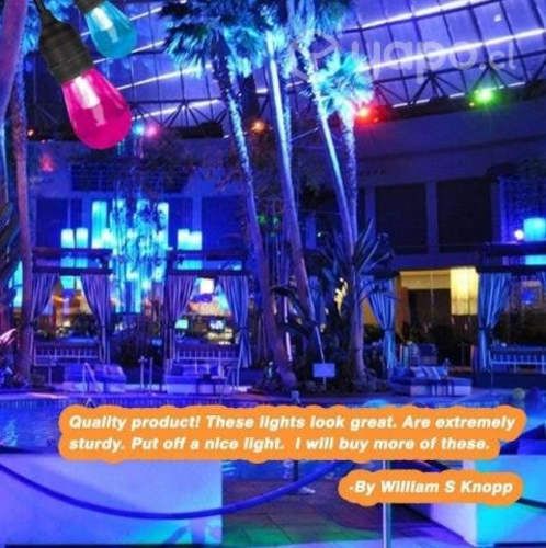 Guirnalda Decorativa 10mts + 10 Ampolletas Colores