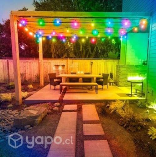 Guirnalda Decorativa 10mts + 10 Ampolletas Colores