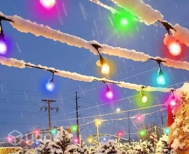 Guirnalda Decorativa 10mts + 10 Ampolletas Colores