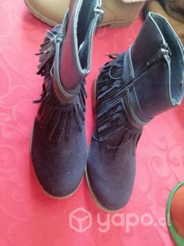 Botines de color azul marino