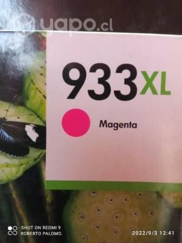 Tintas HP 933xl colores originales de alta