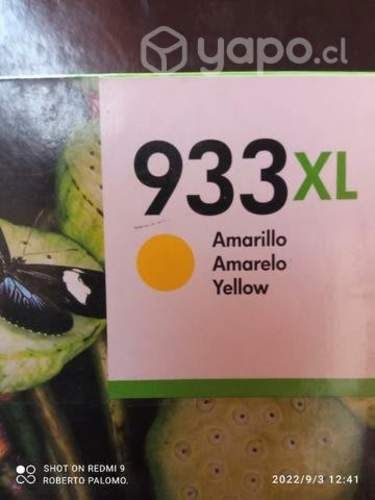Tintas HP 933xl colores originales de alta