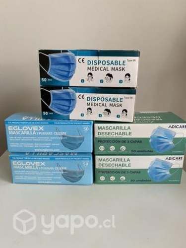 Mascarillas 3 pliegues