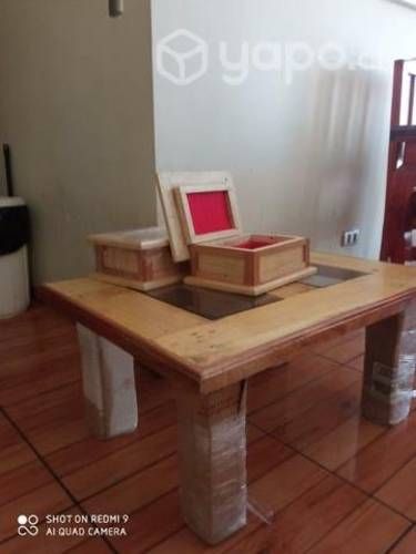 Mesa de centro + 2 cofres