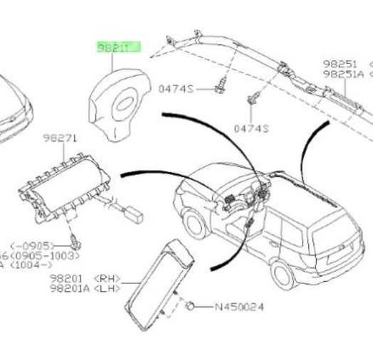 Modulo Control Airbag Subaru Forester