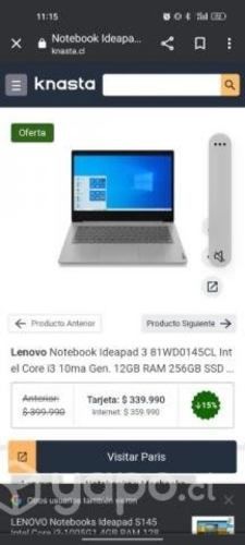 Notebook lenovo