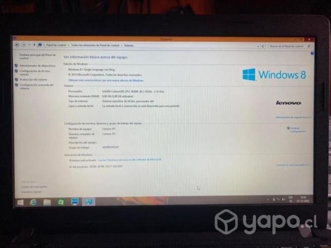 Notebook Lenovo ideapad 100-14IBY 4GB