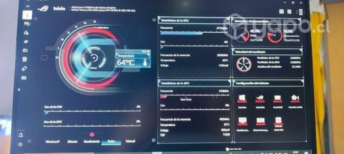 Rog strix g15 rtx 3060 6gb ryzen 9 1tb ssd 16gbram