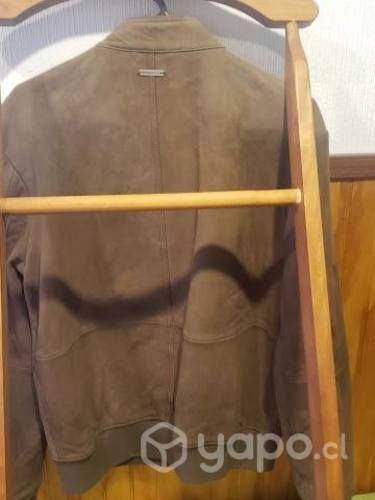 Chaqueta de cuero uviersity club