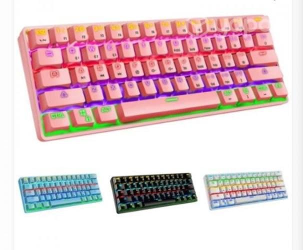Teclado de leaven k28 (rosado)