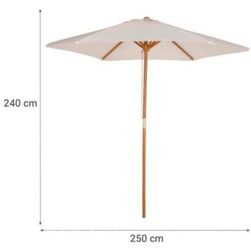 Quitasol Madera 2,5 metros + base