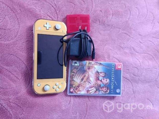 nintendo Swich Lite con carcasa protector