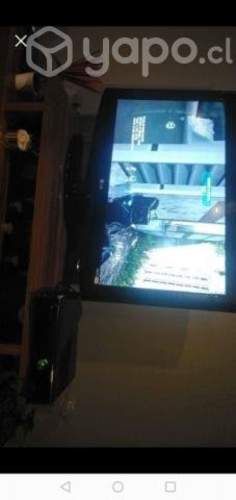 xbox 360 con 27 juegos, todos sus cables,