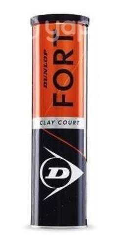 Pelotas De Tenis Dunlop Fort Clay (4 Unidades)
