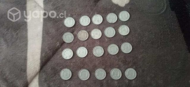 22 monedas antiguas de Chile