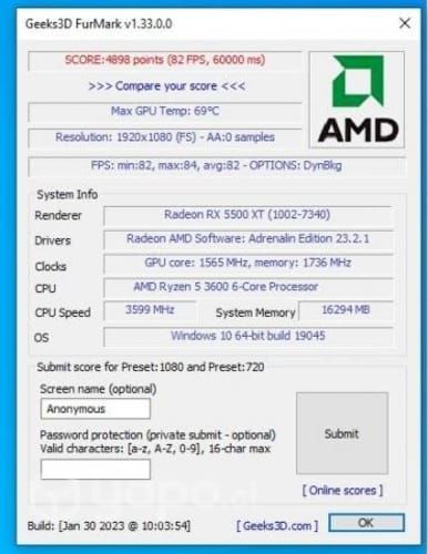 Tarjeta de Video RX5500 XT 8GB