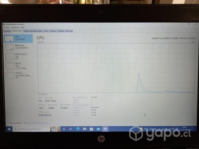 HP Elitebook 820 i5 8 GB RAM