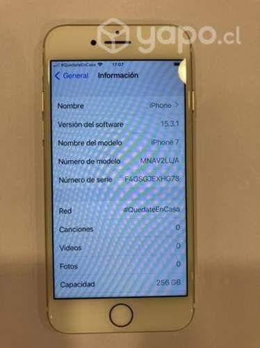 OPORTUNIDAD Iphone 7 - 256gb