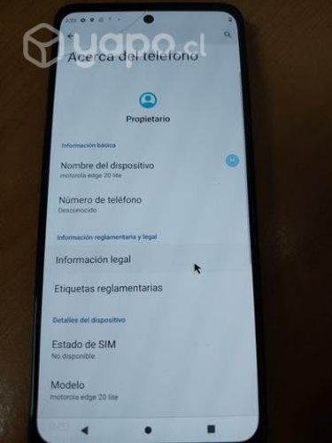 Repuesto - EDGE 20 Lite