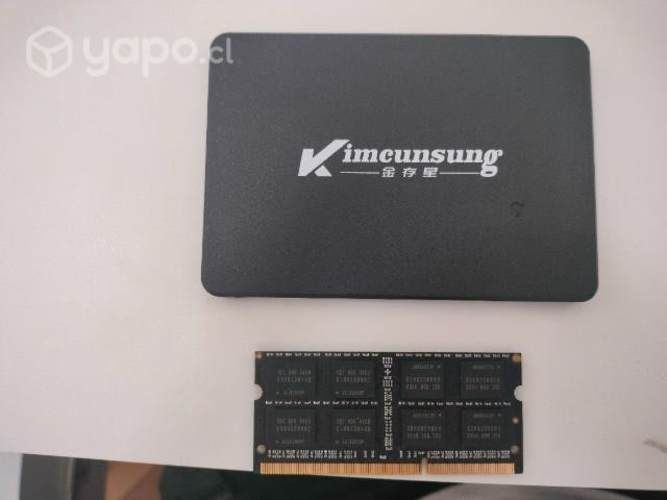 Disco duro, ssd, ram notebook