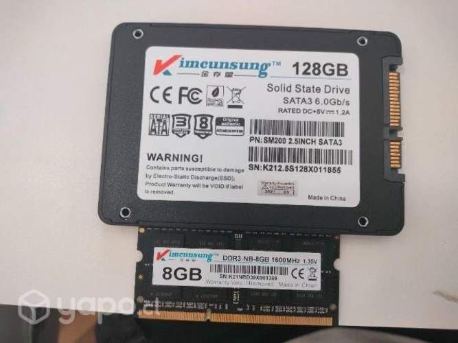 Disco duro, ssd, ram notebook