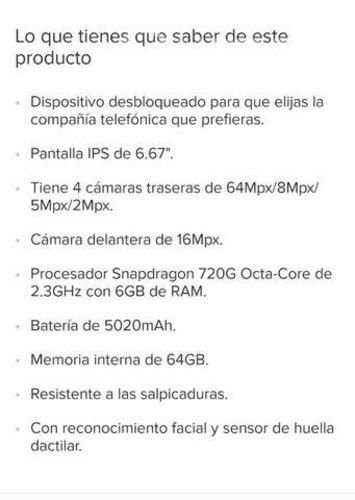Redmi Note 9pro Intacto